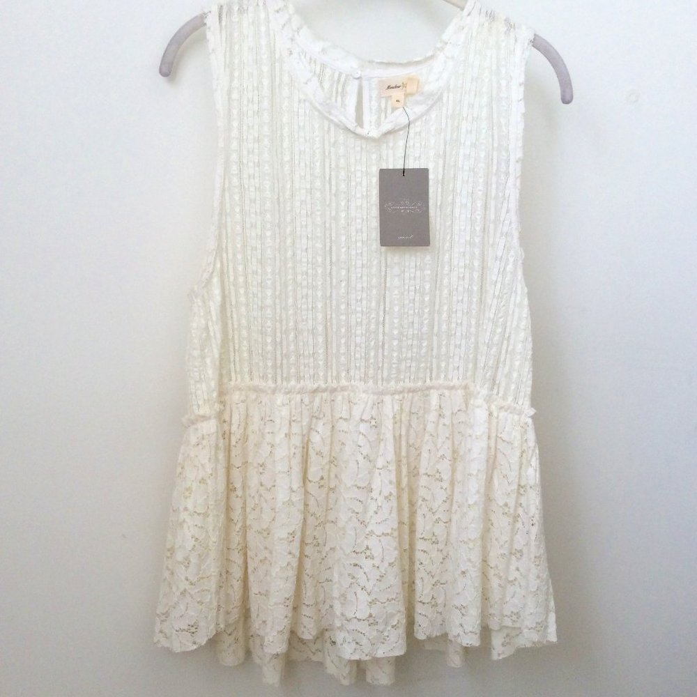 NEW Anthropologie Meadow Rue Lace Top